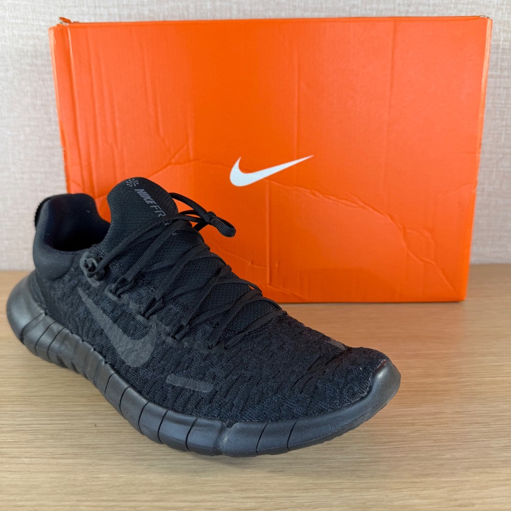 Nike Free Run 5.0 Next Nature Triple Black Mens Running Shoes CZ1884-004 9.5